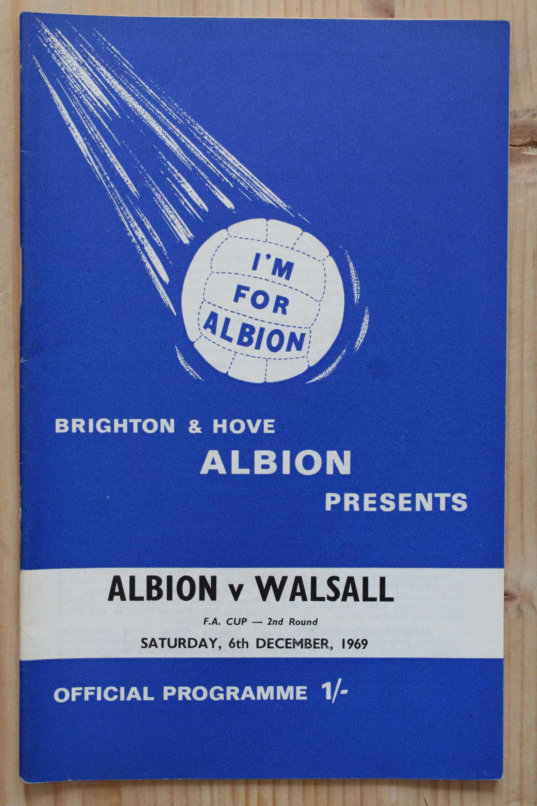 Brighton & Hove Albion FC v Walsall FC